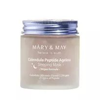 Mary and May , Calendula Peptide Ageless, Hydrating  AND  Calming, Night Sleeping Mask, 110 g