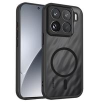 „Xiaomi 15T Pro“ dėklas, atsparus smūgiams, magnetinis matinis PC + TPU apsauginis pirštų atspaudų permatomas dėklas, skirtas „Xiaomi Mi 15T“. Xiaomi 15T juoda