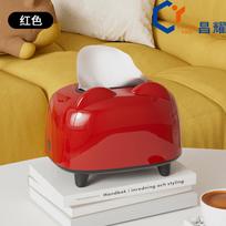 Dopamine Desktop Paper Towel Box - High-quality Appearance, Simple Paper Towel Storage Box, Suitable for Home Use, Cute Tissue Box Dopamine tissue box raudona