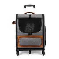 Pet Trolley Box Breathable Foldable Cat Bag Large Capacity Travel Portable Wheel Trolley Bag Pet Carriers Products Accessories