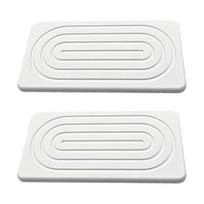 2 vnt. diatomito džiovinimo padėkliukas neslystantis nepralaidus akmeninis kriauklės padėklas skirtas 20cm balta