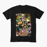 0413 JoJos Bizarre Adventure Anime Gift t shirt 100 cotton printed Graphic Clothes Y2K clothing Cartoon Tee All size Tops S black
