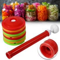 Jar Vacuum Sealer Kit Reusable Pickle Jar Sealing Covers For Food Storage Organizer China Mainland brown