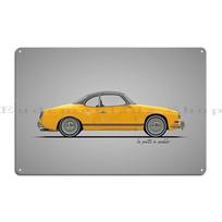 Karmann Ghia Metalinė Plokštelė Plakatas Vintage Klubo Dizainas Garažas Personalizuotas Skardinis Ženklas Plakatas 20x30cm（7.8x11.8inch） gray