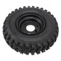 13x4.1-6 Tubeless Tire with Rim Explosion Proof 6 Inch Vacuum Tyre for ATV Quad Off Road Go Kart Golf Cart Mini Bike Lawn Mower black