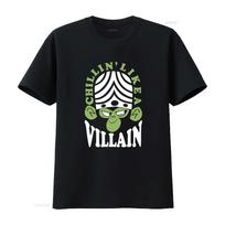Mojo Jojo Chillin Like A Villain The Power Puff Girls Cartoon Print T Shirt homme Soft Slightl XXXXL black