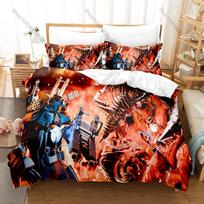 Skibidi Toilet Printed Bedding Set, Duvet Cover plus 2 Pillowcases, Funny Trend Style Soft Microfiber Bedroom Textiles 135cmx200cm black