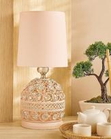 Modern Small Crystal Table Lamp, Contemporary Bedroom Bedside Nightstand Lamp rožinė