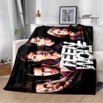Filmo Paauglys Vilkas spausdinti pledai Pikniko pledas Šiltas pledas Minkštas ir patogus Namų kelioninis pledas lovos užtiesalai gimtadienio dovana Size: 75*100cm, Weight: 230 GSM gray