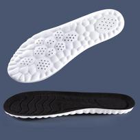 Orthopedic Sport Insoles for Feet PU Sole Soft Breathable Shock Absorption Running Shoes Pad for Men Women Arch Support Insole EU39-40(250mm) pilka
