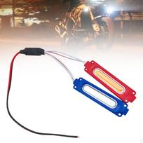 12V Strobe Warning Caution Light Enhanced Visibility Accessory Traffic Emergency Red and Blue gray