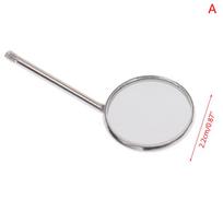1vnt dantų burnos veidrodėlis su rankena nerūdijančio plieno burnos atšvaitas 2.2CM white