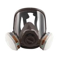 Chemijos Purškiamasis Dažymas Laboratorijos Saugos Dulkių Viso Veido Dujų Kaukė Veido Kaukė Face Mask + Filter Box gray