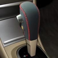 Car Gear Shift Knob Cover For Nissan Tiida Livina Sentra Sylphy Bluebird Leather Gear Shift Cover Gear Knob Black04