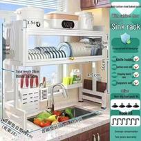 Yuzhuxun Nordic Foldable Wall-Mounted Dish Drying Rack gray
