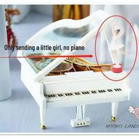 European-Style Rotating Dancing Girl Music Box - Small Piano Design Birthday Gift