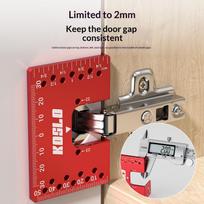 Magnetic Cabinet Hinge Spacer 2mm Gap Alignment Tool High Accuracy for Kitchen Bathroom Cabinet Door Fitting DIY Woodworking 1pc