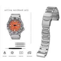 Seiko Monster Metalinis laikrodžio dirželis Apyrankė SRP307 313 SKX779 SKX781 Nerūdijančio plieno Dirželis Laikrodžio juostos Priedai 20mm 20mm sidabras