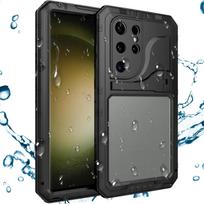 For Samsung S25 S24 S23 Ultra S22 Plus IP68 Waterproof Metal Underwater Case Shockproof Aluminum Heavy Duty Screen Protector aluminum&Galaxy S25 Ultra