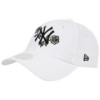 New Era Mlb New York YankeeS Moteriška gėlėta 9forty reguliuojama kepurė 60298689/OSFM black