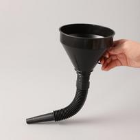 Plataus kaklelio, didelio skersmens degalų pylimo piltuvėlis automobiliams, motociklams ir sunkvežimiams Model A - Small 135 Funnel black
