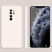 For Xiaomi Redmi Note 8 Pro Solid Color Imitation Liquid Silicone Straight Edge Dropproof Full Coverage Protective Case For Xiaomi Redmi Note 8 Pro balta