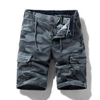 Men's Summer Camouflage American Street Outdoor Tooling Shorts Stretch 30