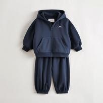 [Same Style as in the Mall] Mark Jenny Skin-Friendly Sports Suit for Boys and Girls, Baby 2-Piece Spring Outfit New Model 551290 Tibetan youth 130 black