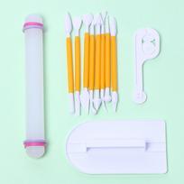 Fondant & Cake Mold Set: 33-Piece Baking Tools with Cookie Cutters