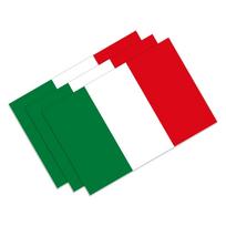 3 vnt. Italijos vėliavos lipdukai Automobiliui, Motociklui PVC Lipdukai Vandeniui atsparūs Kūrybingas Automobilio Stilius Išorės Dekoracijos Lipdukai Aksesuarai 3x2cm red