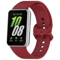 Sport Silicone Strap for Samsung Galaxy Fit 3 Band Smartwatch Rubber Bracelet Correa for Samsung Galaxy Fit3 Straps Accessories for Galaxy Fit 3 raudona