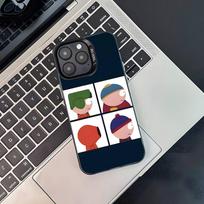 Cartoon Funny S-South-P-Park Phone Case For iPhone 17,16,15,14,13,12,11,Pro,XS,Max,Plus,Mini,SE4,E Black Matte Shockproof Cover iPhone16PRO black