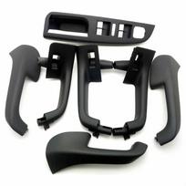 7PCS Black Interior Handle Door Grab Window Switch Bezel Cover for Golf 5 GTi-MK5 Jetta Inner Armrest 1K0 868 040B black