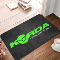 Custom K-Korda Fishing Floor Mat with Anti-Slip Backing Ideal Fisherman Rug for Bedroom Living Room Perfect Carp Gift Carpet 40X60CM green