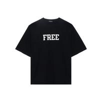 Balenciaga Wide Fit Free T Shirt 661715TKVD31070 XS-No Original Gift Bag Or Gift Box juoda