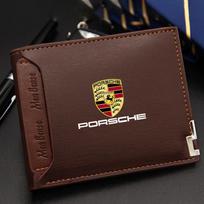 Porsche MO5 Automobilio vairuotojo pažymėjimo tvarkyklė Draudimo kortelės laikiklis Automobilio emblema Minkšta piniginė Porsche 911 Cayenne 918 Pajun 718 Panamera Macan kava