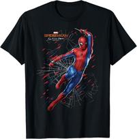 Marvel Spider-Man Far from Home Web Swing Shatter Portrait T-Shirt Large juoda