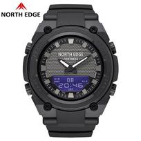 NORTH EDGE Anglies Pluošto Lauko Sportinis Laikrodis gray