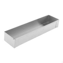 304 Stainless Steel Baking Pan for Tiramisu and Cheesecake 40.3cmx10cmx6.3cm_Without Lid white