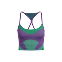 Adidas By Stella McCartney Truestrength Spliced Design Knitted Sports Bra Women Sports Bra Multicolor HG1417 XL blue