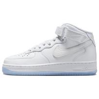 Nike Air Force 1 Mid Balti gyvatės odos rašto lediniai moteriški sportbačiai FN4274-100 35.5 white