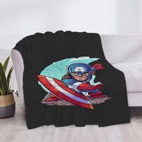 Kapitonas Amerika Pūkuotos Minkštos Antklodės & Pledai Mikropluošto Antklodė Prabangus Užvalkalas Sofai Antkeliui Individualus Anime Pledas Vaikui Mielas Namų 30x40in white