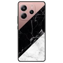 Skirta Xiaomi Redmi Note 14 5G dėklas Minkštas TPU Marmurinis Silikoninis Telefono Dangtelis Coque Redmi Note 14 5G Global Cases Juodas Bamperis Funda Note 14 5G Global