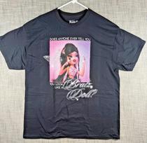 Size M - Bratz Anyone Ever Tell You Look Like A Bratz Doll Graphic 100% Cotton T-shirt Mens Tees Top Black 3XL black