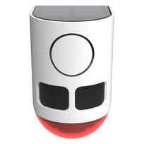 Solar Lamps Infrared Motion Sensor Alarm Siren Strobe Light For Home Garden Carage Field Wild Animals Security Alarm Salor Lamp balta