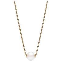 Pandora Laikui nepavaldi grandinėlės dizaino kubinio cirkonio karoliai Moteriški karoliai Auksiniai 363167C01 Box beige