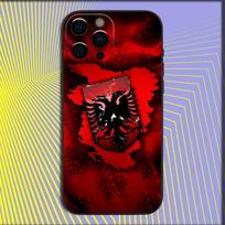 Albanija Albanų Vėliava Telefono dėklas iPhone 16,15,14,13,12,11,Pro,X,XS,Max,XR,Plus,Mini minkštas juodas dangtelis iPhone11PROMAX red