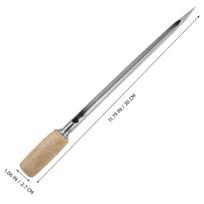 Durable Stainless Steel Wheat Sampler for Grain Rice Soil Metal Powder Portable Easy to Use Wheat Sampler Agriculture Supply gray
