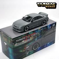 Tarmac Works 1:64 Tw Vertex Silvia S14 Pilkas Chase Lieto Lydinio Automobilio Modelis gray