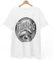 „Frightwig“ marškinėliai su muzika, roko grupė, retro stiliaus, viršutiniai marškinėliai XL white
